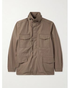 Loro Piana Traveller schmal geschnittene Jacke aus Shell - Braun