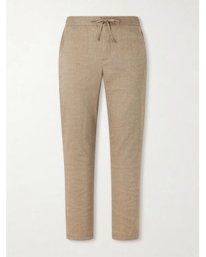 Frescobol Carioca Straight-leg Cotton Suit Trousers - Natural