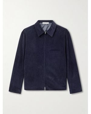 Umit Benan Quebec Cotton And Cashmere-Blend Corduroy Jacket - Blue