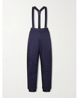 Moncler Wide-Leg Padded Ski Salopettes - Blue