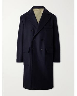 Fortela Manteco Serwilliam1 Double-Breasted Wool Coat - Blue