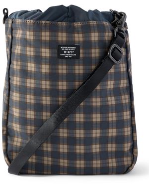 WTAPS Checked Shell Messenger Bag - Black