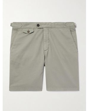 MR P. Straight-Leg Organic Cotton-Blend Twill Bermuda Shorts - Grey