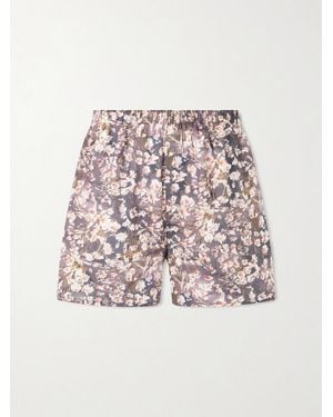 Sunspel Printed Cotton Boxer Shorts - Pink