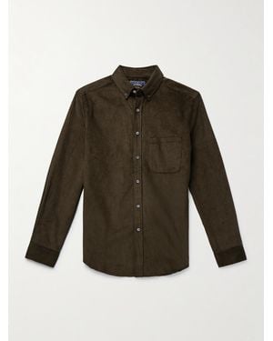 Portuguese Flannel Lobo 2.0 Button-down Collar Cotton-corduroy Shirt - Green