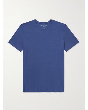Derek Rose Basel T-Shirt aus Stretch-MicroModal®-Jersey - Blau