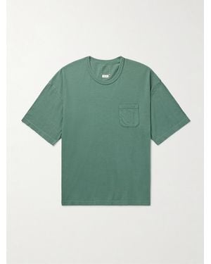 Visvim Ex Jumbo Cotton-Blend Jersey T-Shirt - Green