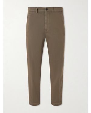 Dries Van Noten Straight-Leg Cotton-Twill Trousers - Natural