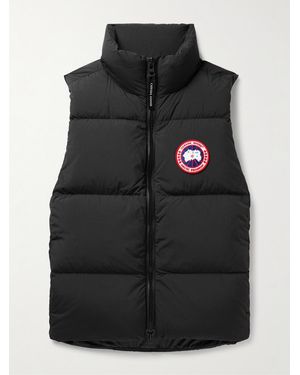 Canada Goose Lawrence Slim-Fit Logo-Appliquéd Quilted Enduraluxe Down Gilet - Black