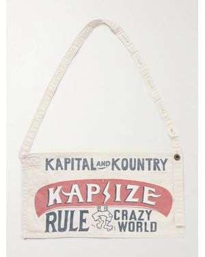 Kapital Printed Cotton-Canvas Apron - White