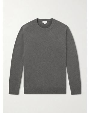 Sunspel Cashmere Sweater - Grün