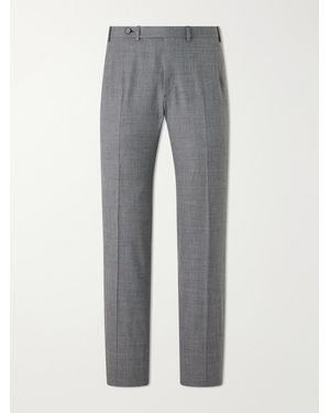 Brioni Straight-Leg Wool-Twill Suit Trousers - Grey