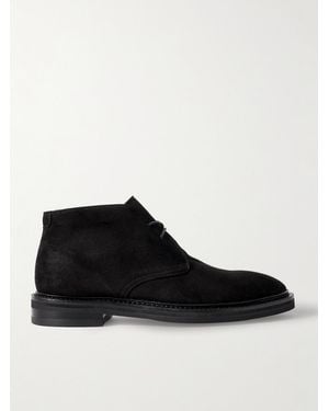 MR P. Lucien Suede Chukka Boots - Black