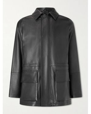 Saman Amel City Leather Jacket - Black