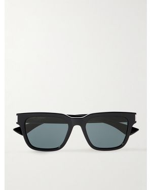 Saint Laurent Square-Frame-Tone And Acetate Sunglasses - Black