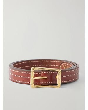 Yuketen 2.5Cm Leather Belt - Brown