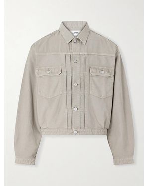 Visvim 101Xx Embroidered Garment-Dyed Corduroy Jacket - Grey