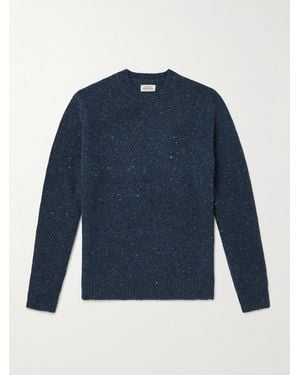 Hartford Donegal Wool-Blend Jumper - Blue