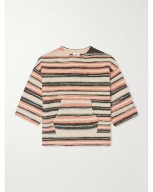 Visvim Burrow Striped Wool And Cashmere-Blend Jumper - Natural