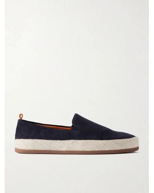 Mulo Weekender Suede Espadrilles - Blue