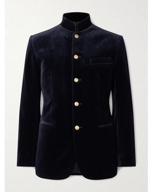 Favourbrook Jacke aus Baumwollsamt - Blau