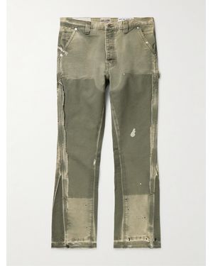 GALLERY DEPT. La Flare 30" Slim-fit Distressed Denim Jeans - Green