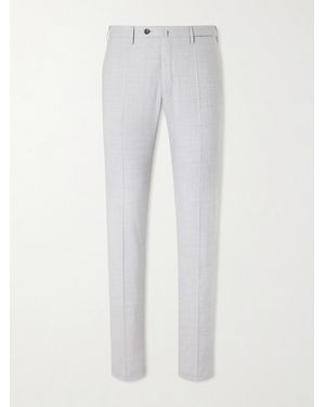 Slowear Slim-Leg Wool Trousers - White