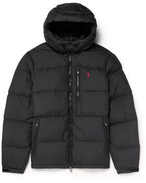 Polo Ralph Lauren Logo-Embroidered Quilted Padded Shell Down Jacket - Black
