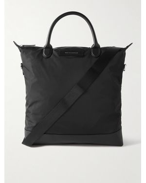WANT Les Essentiels O'Hare 2.0 Logo-Print Leather-Trimmed Recycled-Nylon Tote Bag - Black