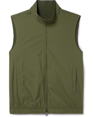 Loro Piana Slim-Fit Reversible Storm System Shell And Super Wish Virgin Wool Gilet - Green