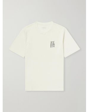 Aimé Leon Dore Logo-Print Cotton-Jersey T-Shirt - White