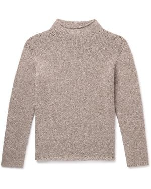 The Row Ryoko Cotton Rollneck Sweater - Gray