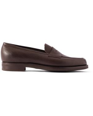 Edward Green Pimlico Full-Grain Leather Penny Loafers - Brown