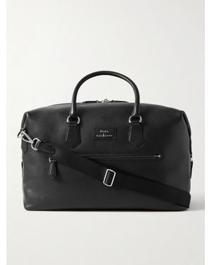 Polo Ralph Lauren Full-grain Leather Duffle Bag - Black