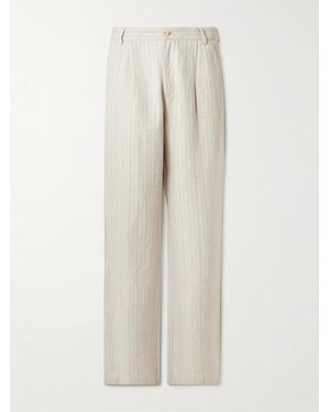 Oliver Spencer Pantaloni A Gamba Larga - Bianco
