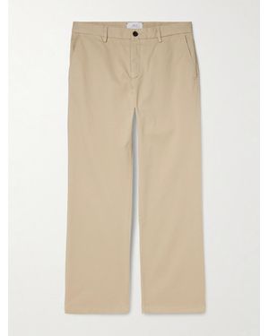 MR P. Straight-Leg Organic Cotton-Blend Chinos - Natural