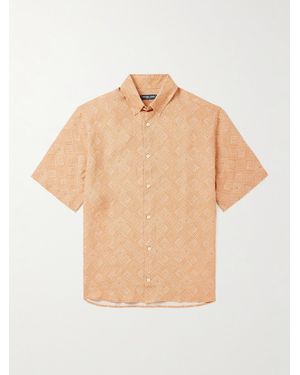 Frescobol Carioca Castro Printed Linen Shirt - Natural