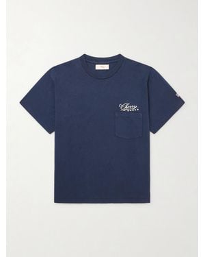 CHERRY LA Five Star Logo-Embroidered Cotton-Jersey T-Shirt - Blu