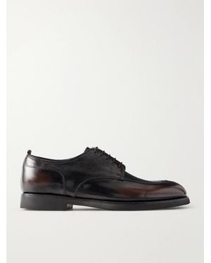 Officine Creative Bariton Flex 005 Leather Derby Shoes - Black