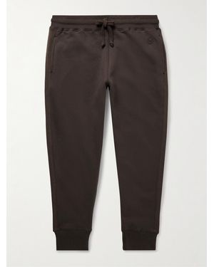 Kingsman Tapered Cotton And Cashmere-Blend Jersey Joggers - Brown
