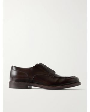Brunello Cucinelli Leather Derby Shoes - Brown