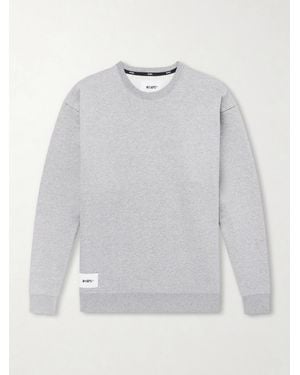 WTAPS Sign-yd Cotton-jersey Sweatshirt - White
