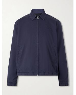 Rag & Bone Cotton-Blend Twill Harrington Jacket - Blue
