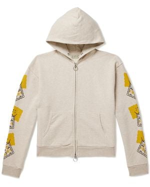 Kapital Printed Cotton-Jersey Zip-Up Hoodie - Natural