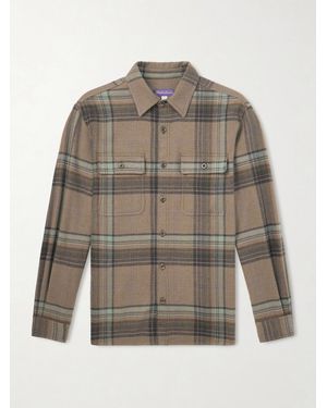 Ralph Lauren Checked Wool And Cashmere-Blend Flannel Overshirt - Green