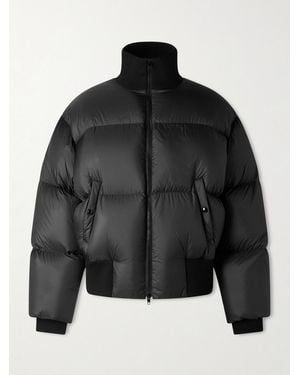 Celine Logo-Appliquéd Down Jacket - Nero