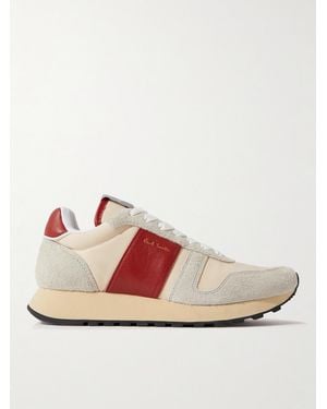Paul Smith Eighties Suede And Leather Trainers - Pink