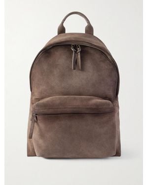 Officine Creative Oc 001 Suede Backpack - Marrone
