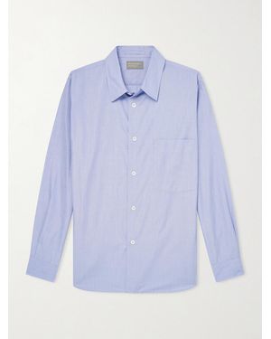 Margaret Howell Cotton-poplin Shirt - Blue