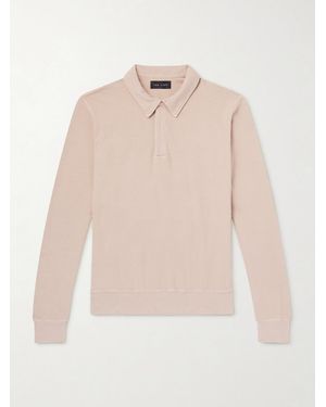 Les Tien Structured Cotton-Piqué Polo Shirt - Natural